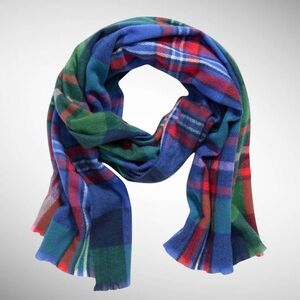 NWT Old Navy Plaid Flannel Rectangular Scarf 24” x 74”